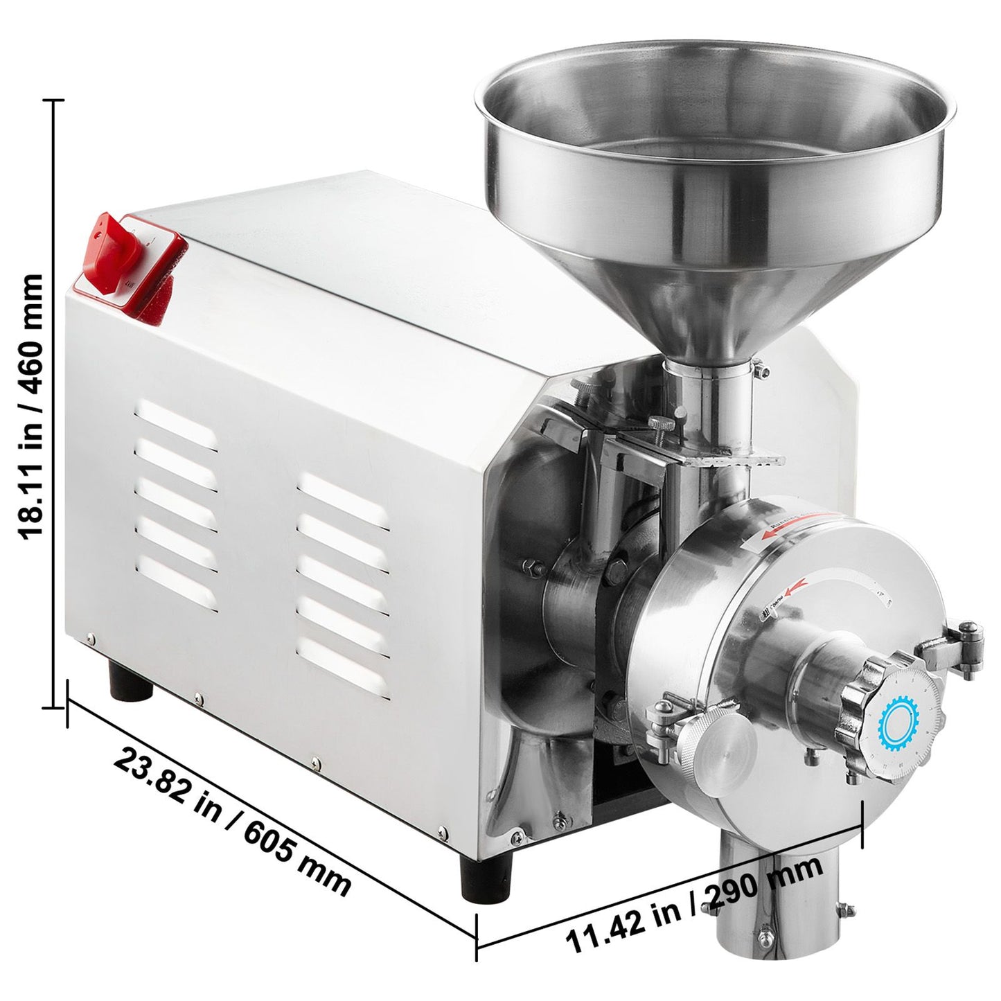 Grain Grind Mill Grain Grinding Machine 2200W Food Processing Machinery