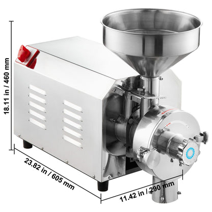 Grain Grind Mill Grain Grinding Machine 2200W Food Processing Machinery