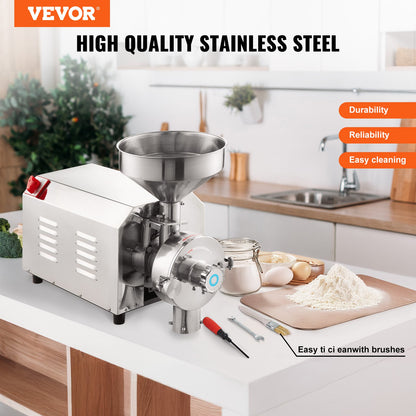 Grain Grind Mill Grain Grinding Machine 2200W Food Processing Machinery