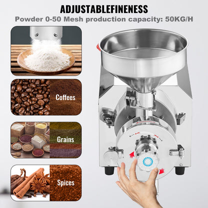 Grain Grind Mill Grain Grinding Machine 2200W Food Processing Machinery