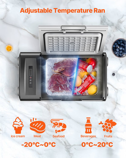 Portable Car Refrigerator Freezer Compressor 20L Single Zone for Car Home