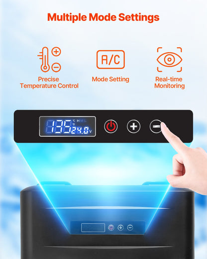 Portable Car Refrigerator Freezer Compressor 20L Single Zone for Car Home