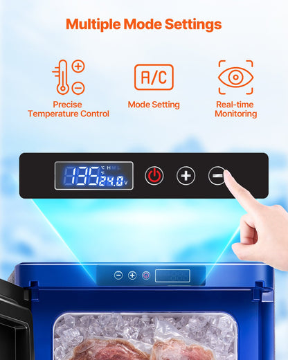 Portable Car Refrigerator Freezer Compressor 35L Single Zone for Car Home