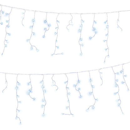Jingle Jollys 32M Christmas Lights Solar Icicle String Lights 960 LED Cool White
