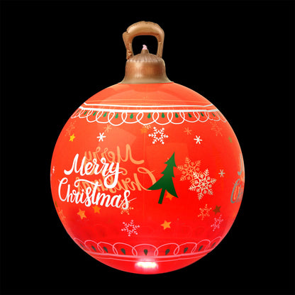 Jingle Jollys Christmas Inflatable Ball 60cm Led Illuminated Xmas Decoration Red
