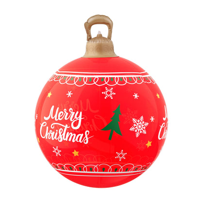 Jingle Jollys Christmas Inflatable Ball 60cm Led Illuminated Xmas Decoration Red