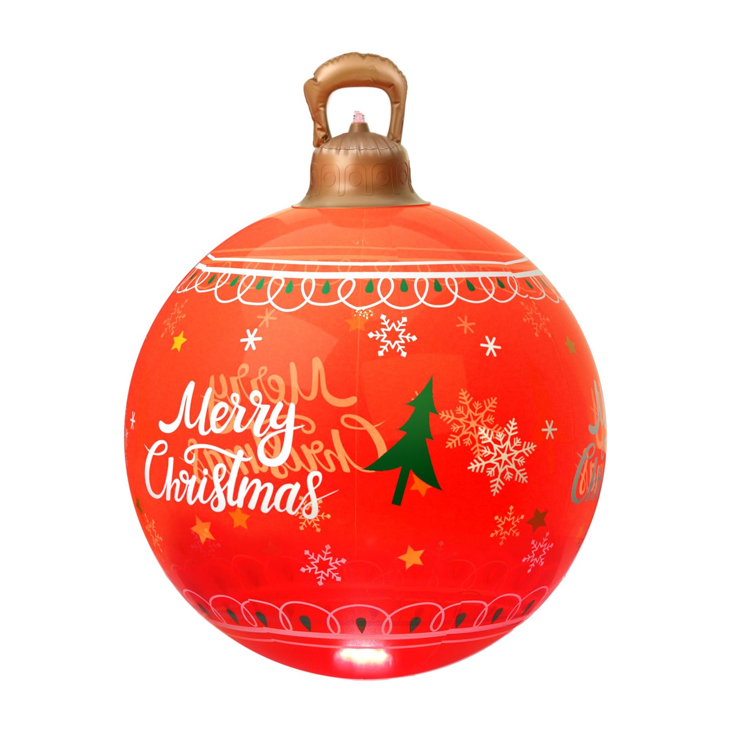 Jingle Jollys Christmas Inflatable Ball 60cm Led Illuminated Xmas Decoration Red