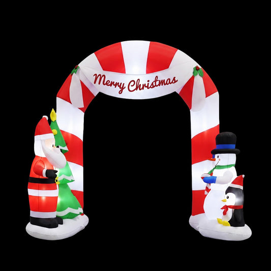 Christmas Inflatable Archwary Santa 3M Illuminated Decorations