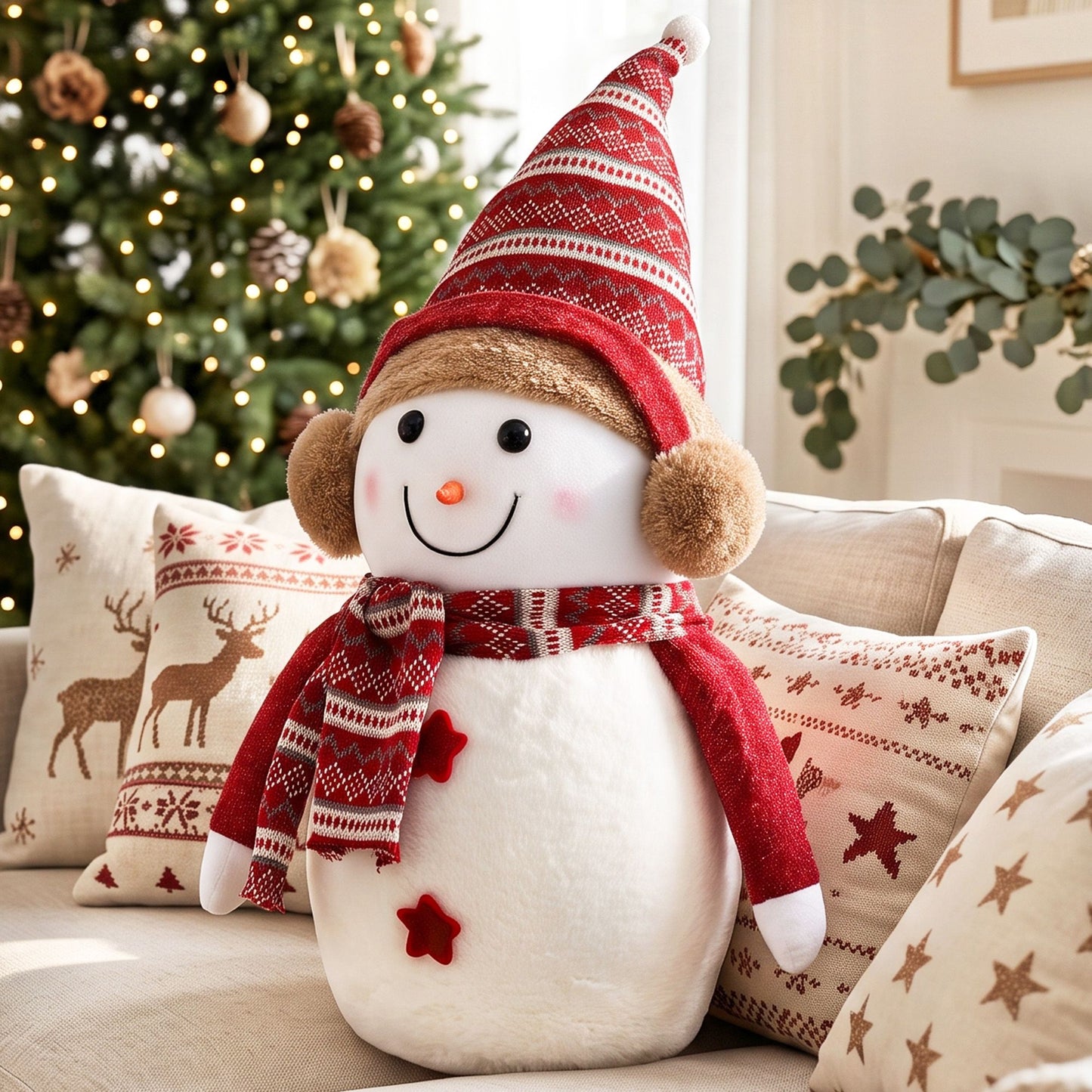 Jingle Jollys Christmas Snowman Handicraft Ornaments Party Decorations 60cm
