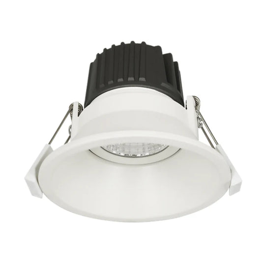 12W INFINITE ADJUSTABLE White Low Glare Aluminium LED Downlight Dimmable 90mm cut out