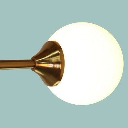 ORBIT Satin Gold Pendant Light - 6 Light