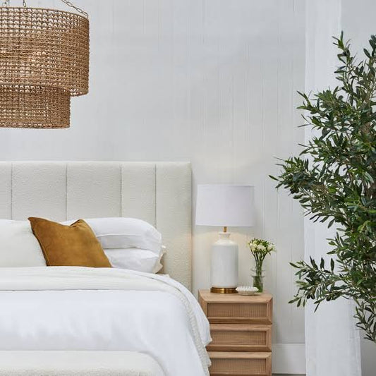 Cafe Lighting NAVARRE Rattan Pendant-Chandeliers-Cafe Lighting and Living