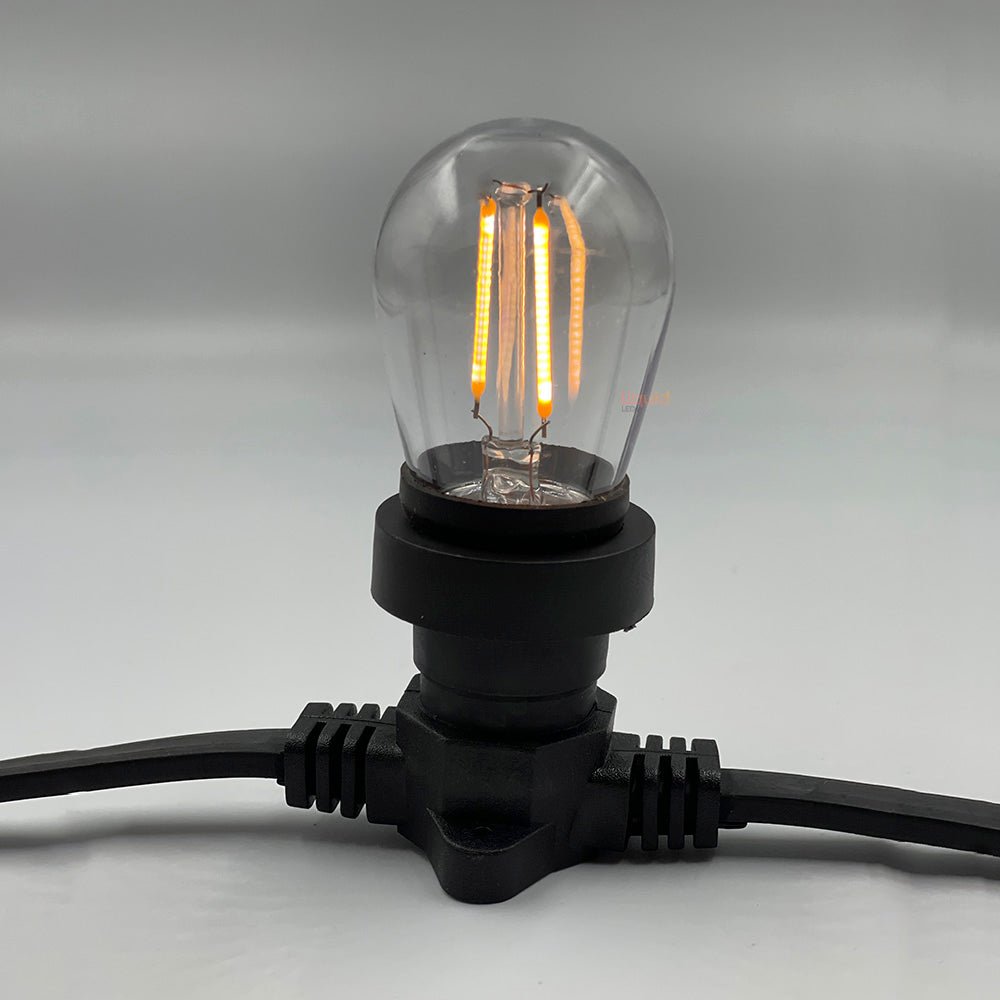 Dimmable Low Voltage 10M LED Festoon Kit at 50 cm intervals-Festoon String-Liquidleds