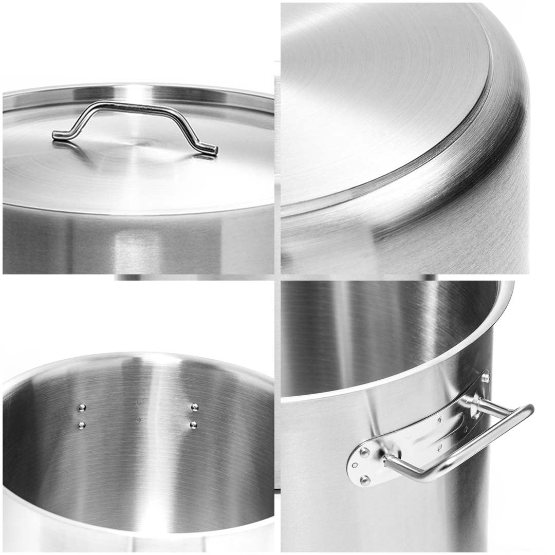 Electric Smart Induction Cooktop and 14L Stainless Steel Stockpot-Home & Living/Kitchen & Dining/Cookware/Induction Cookware-Soga