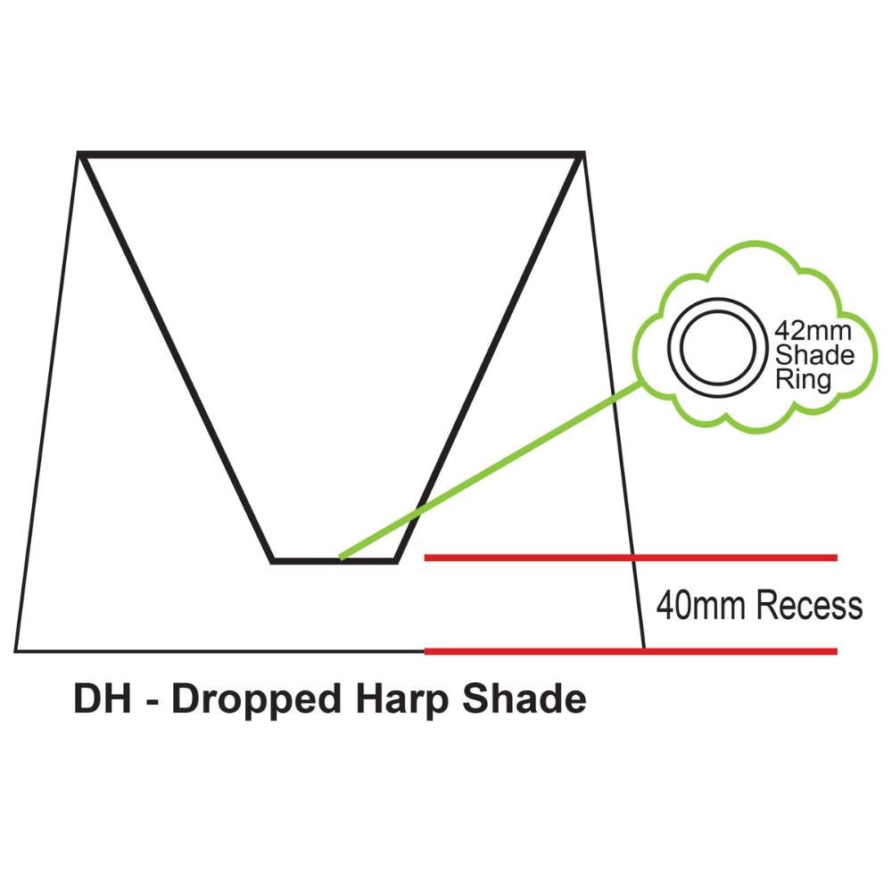 Oriel - 28cm Tapered Square Cotton Shade Oriel, COMMERCIAL, oriel-28cm-tapered-square-cotton-shade