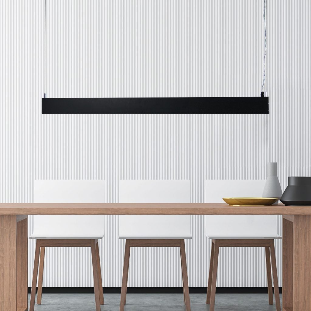 Oriel SLATE - 58W 1200mm Up/Down LED Linear Pendant - 4000K Oriel Lighting, PENDANTS, oriel-slate-58w-1200mm-up-down-led-linear-pendant-4000k